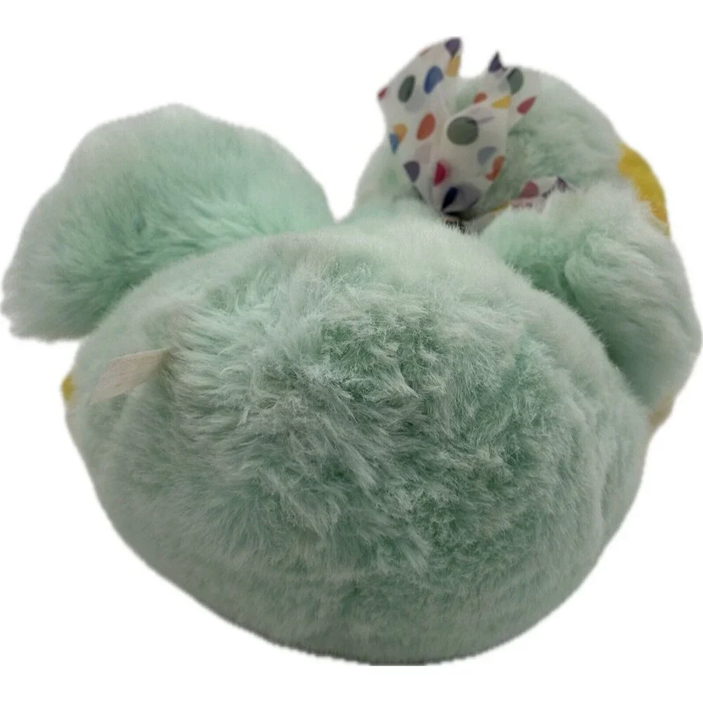 Vtg Commonwealth Duck Platypus Stuffed Animal Plush Polka Dot Bow Green RARE '93